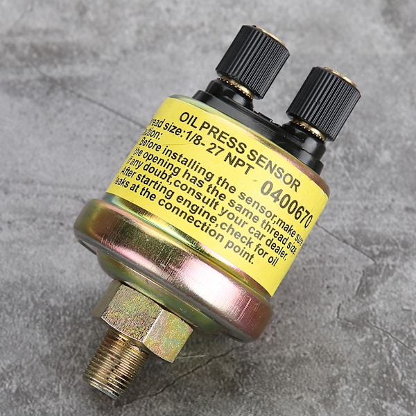 Universal 1/8 NPT udskiftningsmotorolietrykssensor til eftermarkedsmanometre