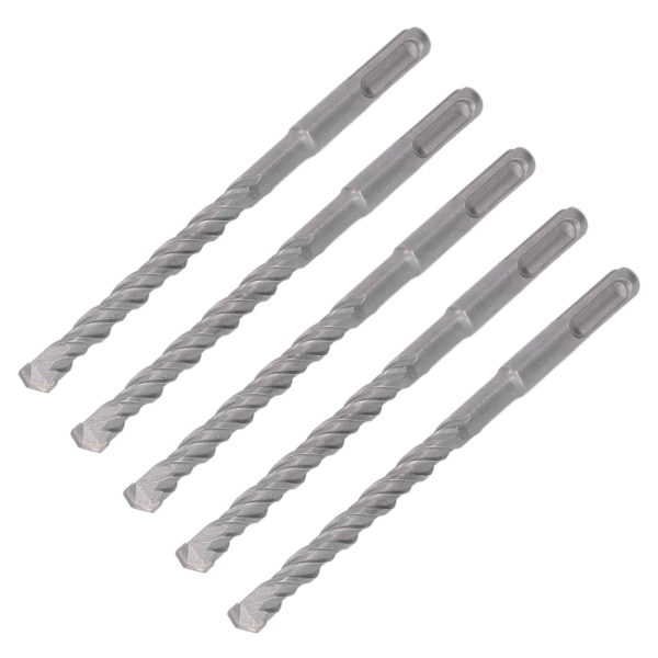 5 st Hammarborrkrona 160 mm Längd 2 räfflor Självcentrerande hårdmetallspets slagborr för tegelsten Betong 10 mm/0,39 tum