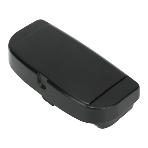 Multifunktionel bil solbrillerholder Bil Solskærm Solbrilleretui Holder Briller Organizer Box med klemme Sort