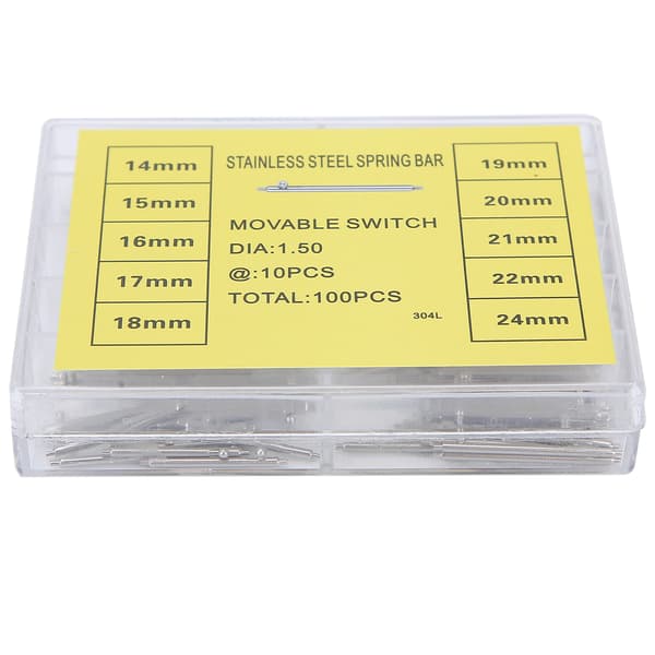 1.5mm / 0.06 inch Thickness Quick Release Spring Bars Strap Link Pins Watch Repair Tool