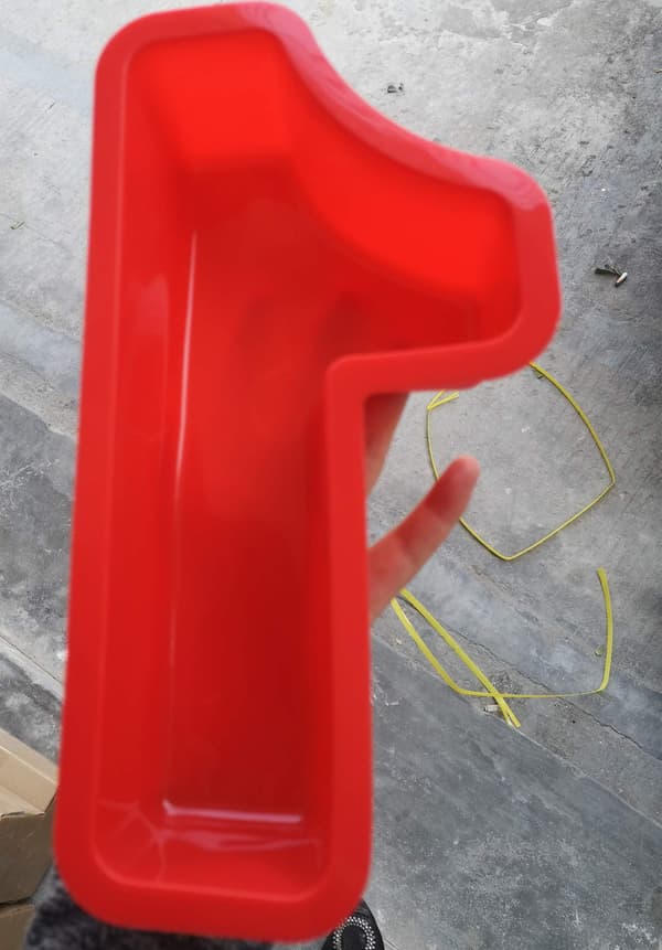 25 cm 9 dele Store talforme Bageforme Silikoneform med tal Kageform (25 cm)-14894