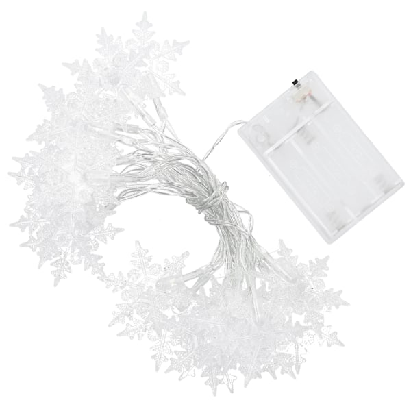 3 meter snefnugformede lyskæder LED julelys til hjemmet gardin fest Ferie dekoration Hvid lys
