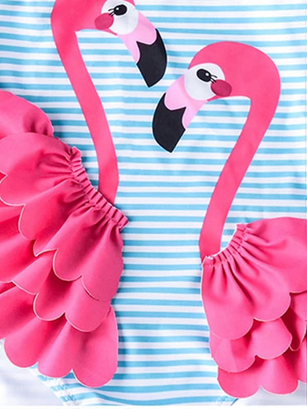 Uimapuku flamingokuviolla 5-6 Years