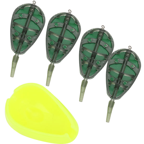 Bärbar Matare Set Bete Bur Fiskeutrustning Tillbehör med Form Fånga Fisk Snabbt (30G+40G+50G+60G)