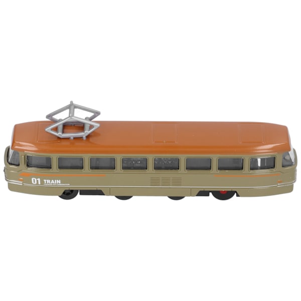 Børne Legering Trolley Bus Legetøj Kid Simulering Træk Tilbage Bus Model Dekoration Fødselsdagspresente Grøn