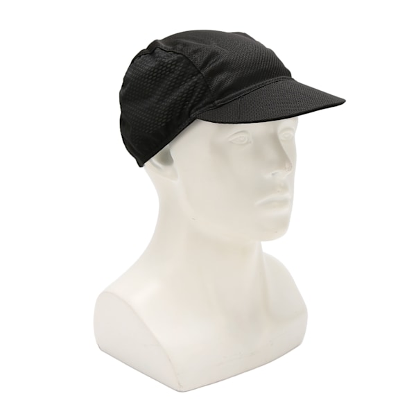 Löpande Mesh-hatt Solskydd Svettabsorbering Andningsbar Portabel Mesh-hatt för utomhussport Svart