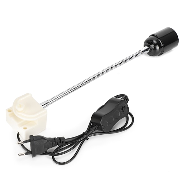 Husdyrschildpadde UVB Fuld Spektrum Sollampe Opvarmning Solbadning UVA Varmelampe Beslag EU 220V E27