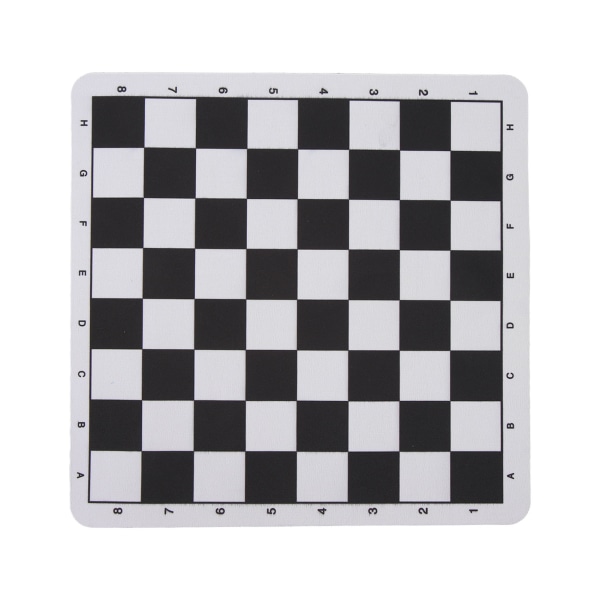 Sjakkbrett i PU-lær 24x23,6 cm Rivbestandig Vaskbar Bærbar Internasjonal Sjakkmusmatte