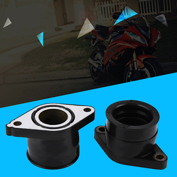2 stk. karburator Carb Indsugningsmanifold Boot til Yamaha TT350 86-87 XT350 85-00 42U-13596-01-00
