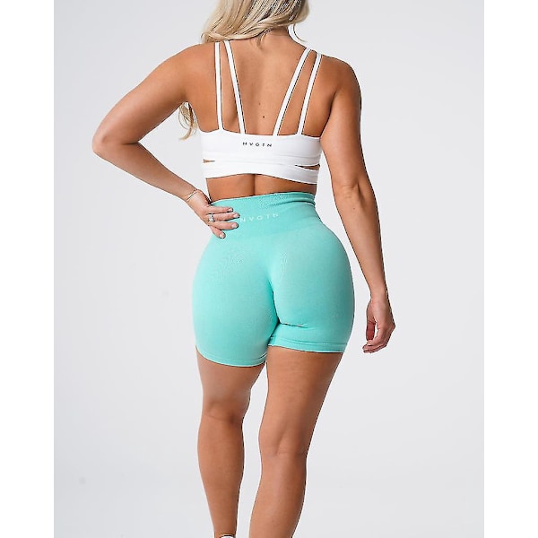 Nvgtn Seamless Pro Spandex Shorts för kvinnor - Mintgrön XS