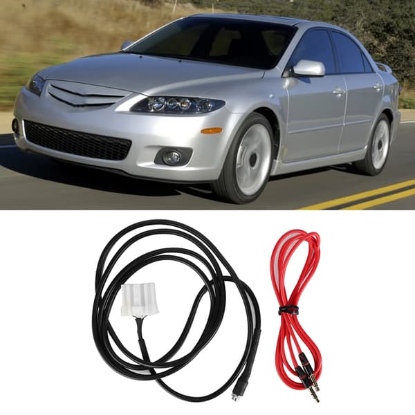 Autoradion AUX-sovitinkaapeli 3,5 mm naaras Sopii Mazda 3 6 2006 -2013
