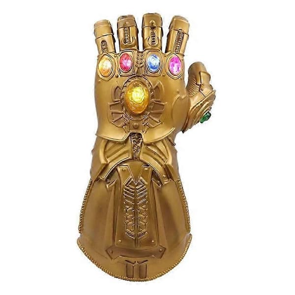 Ny Infinity Gauntlet for barn, Thanos-hanske LED med avtakbar M