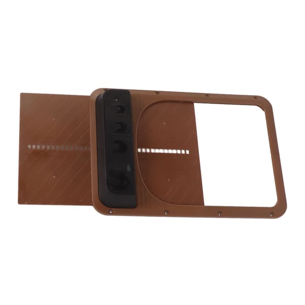 Automatic Chicken Coop Door Plastic Battery Powered Light Sensing Automatic Chicken Door for Farm Dark Brown