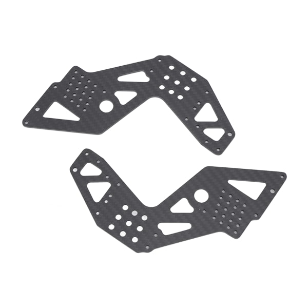 2 kpl Chassi-sivupaneelit musta vahva suoja Kevyt hiilikuitu Losi 1:8 LMT 4WD Solid Axle RC maastoautolle