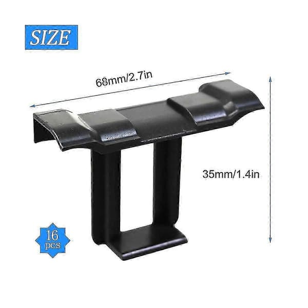 16 stk 35 mm solcellepanel vannavløpsklemmer, PV-modulklemmer avløp solcellepanel vannavløpsklemmer