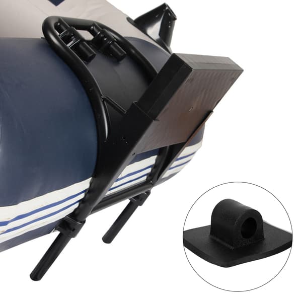 2 STK Sort Plastmotor Motor Clip Stativ Holder Mount Clips til Kajak Båd Kano