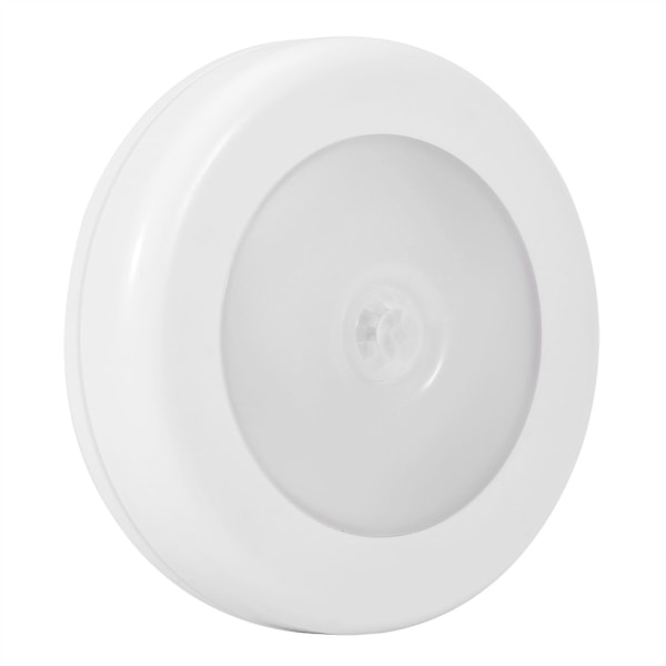 6 LED Round Auto Motion Light Sensor Infraröd Nattljus Skåp Trapplampa