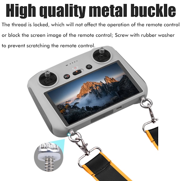 Smart Controller Tilbehør Lanyard Halsrem Kompatibel med Mini 3 Pro Drone Fjernbetjening