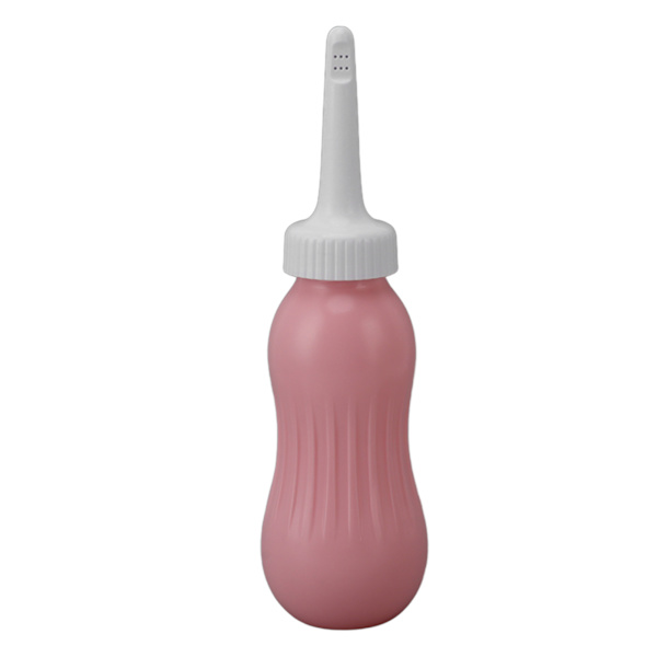 Bærbar Bidet Sprayer Heavy Injection 500ml Silikon Håndholdt Bidet Lavemang Pære for Kvinner Gravid Persika Rosa