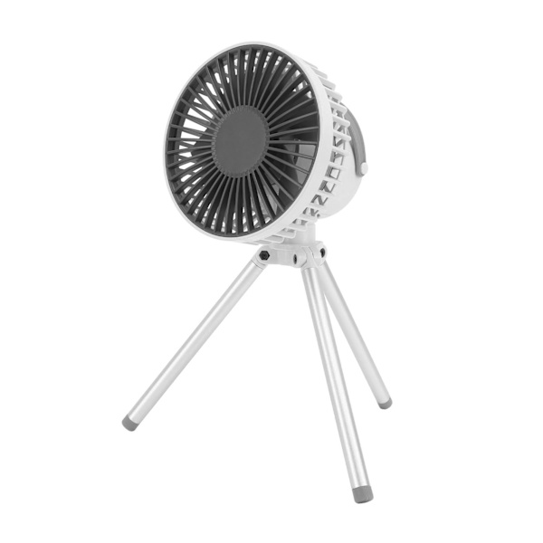 Mini Portable Outdoor Camping Fläkt med stativ - Vit