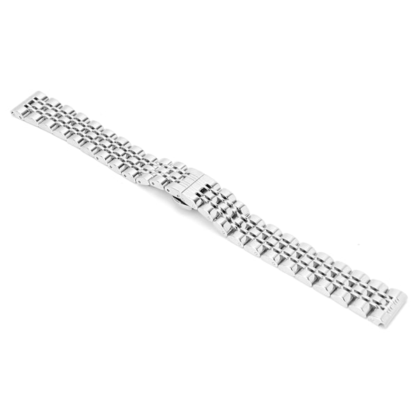 Byte av fjärilsspänne i rostfritt stål klockarmband med justerbar längd 16 mm / 0,6 tum