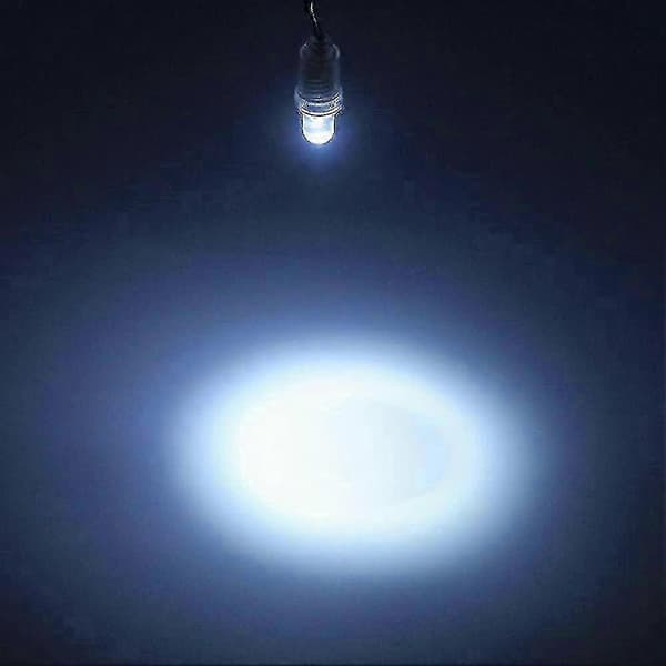 10 kpl kylmänvalkoisia 6000K E10 3V spot-LED-lamppuja