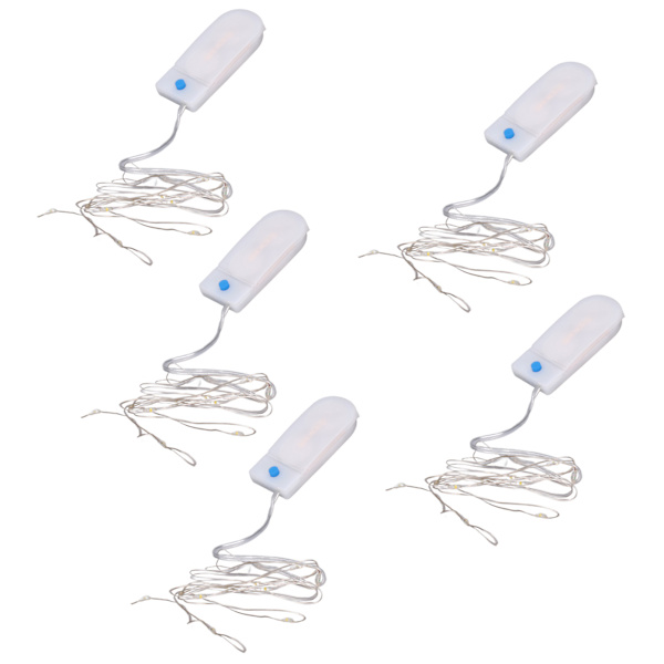 5st Mini LED-lampor Romantisk Elegant lättvikts DIY-tillverkning praktiska dekorativa tillbehör för 1/12 dockhus