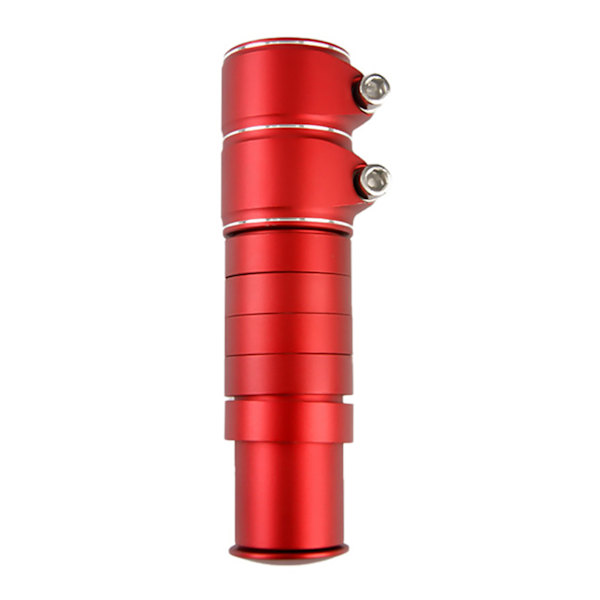 Bike Stem Riser Styreförlängare Cykelgaffelstam för landsvägscykel Mountainbike Aluminiumlegering Head Up Adapter 13cm Röd