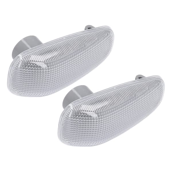 2 STK Sideblinklysglas med pakninger, erstatning for DODGE SPRINTER 2500 3500 2003‑2006 Hvid