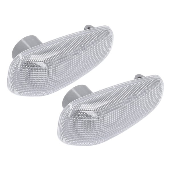 2 stk sideblinklyslinser med pakninger for DODGE SPRINTER 2500 3500 2003-2006 Hvit