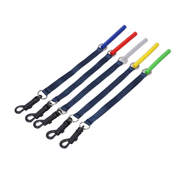 5 stk Baby Tyggelegetøj Hulrør Sling Silikon Blød Sensorisk Udforskning Baby Soothing Bideringe