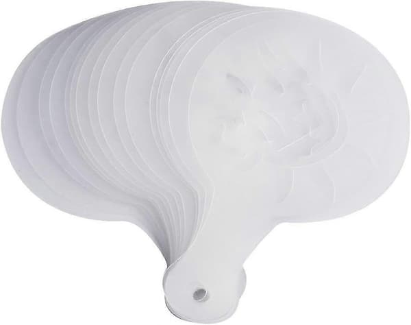 16 stk plast kaffe dekorasjon sjablong