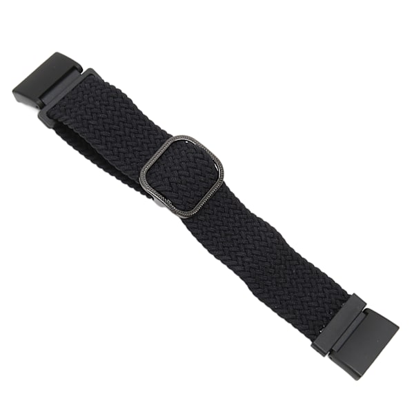 Elastinen ranneke Redmi Watch 2:lle - Säädettävä metallilukko, kudottu nylon, urheilullinen ranneke, musta