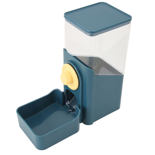 Pet Auto Gravity Feeder Automatisk stor kapacitet Läcksäker Pet Feeder Station för katthund mörkblå