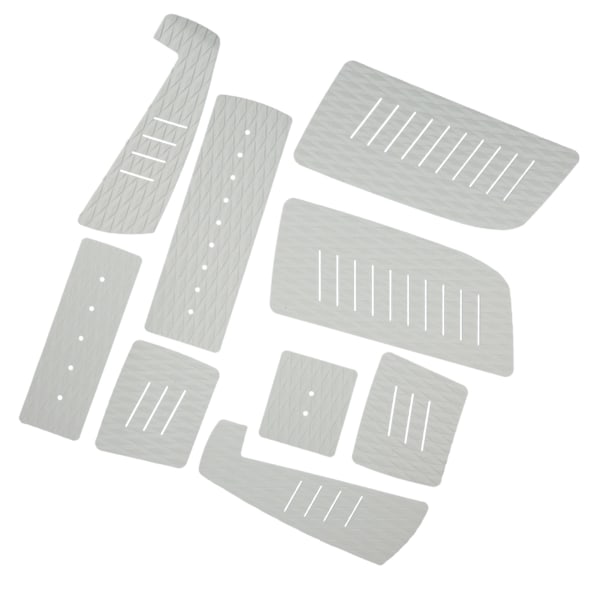 EVA Deck Traction Pad Skridsikker surfbrætmåtte Surf Tail Pad-måtte til Longboard Paddle Board (grå)