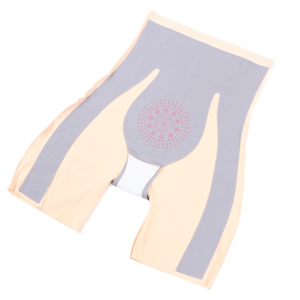 Naisten Body Shaper Shorts 5D Korkea Vyötärö Synnytyksen Jälkeinen Vatsan Kaventava Lantio Nostava Shorts Shapewear Ihoväri XL 132.3-154.3lb