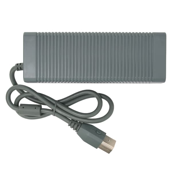 Xbox 360 Strømadapter - Spilkonsolloplader med strømkabel (185-265V, UK-stik)