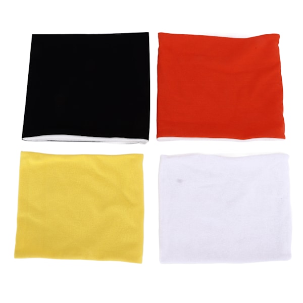4st Vinterhals damask Orange Vit Gul Svart Färger Fleece Bomullshalshalsdukar för barn Skolsport Skidåkning