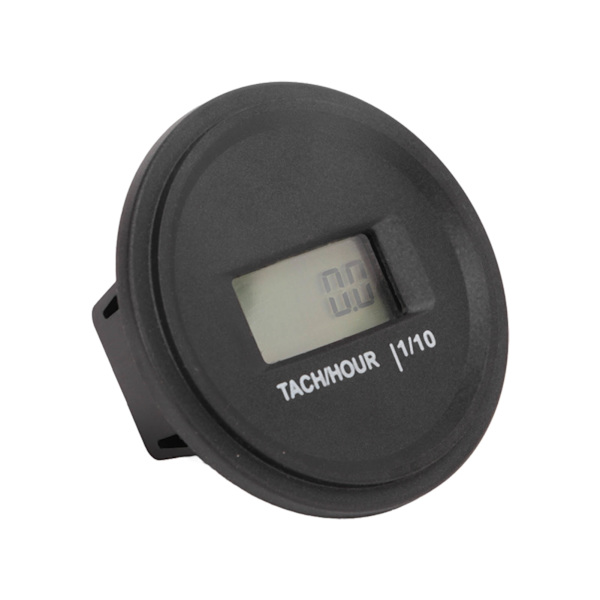 Taktimräknare LCD-skärm Rund Hög noggrannhet RPM Timmätare för motorcykel ATV Utombordare Generator Gräsklippare