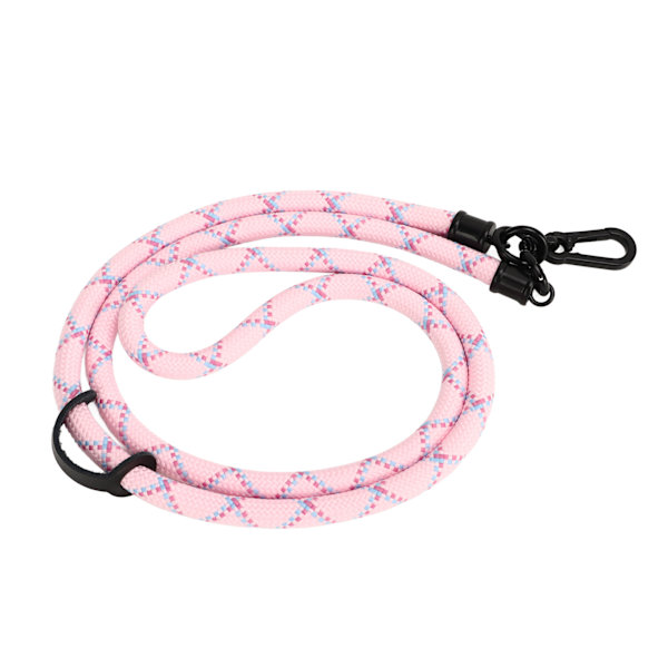 10MM mobiltelefonsnodd metallpolyester justerbar axelrem runt halsrem för de flesta smartphones Rosa