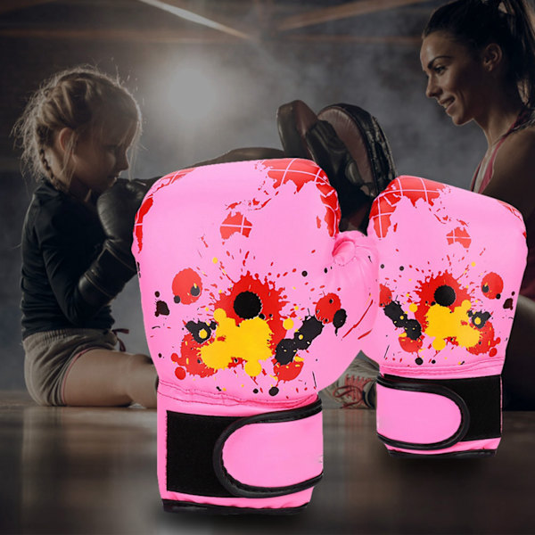 Baby Flickor Pojkar Barn Boxningshandskar Punschträning Barn Kampvantar (rosa)