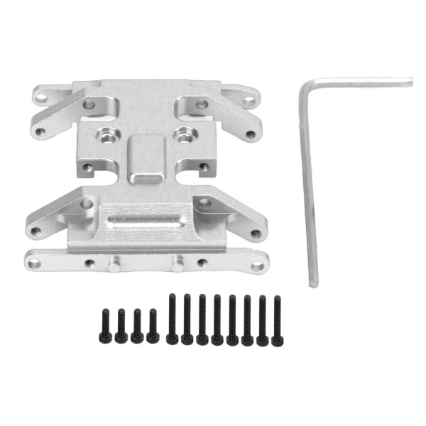 RC Middle Gear Box Plate Aluminum Alloy High Strength Remote Control Car Parts AccessoriesSilver