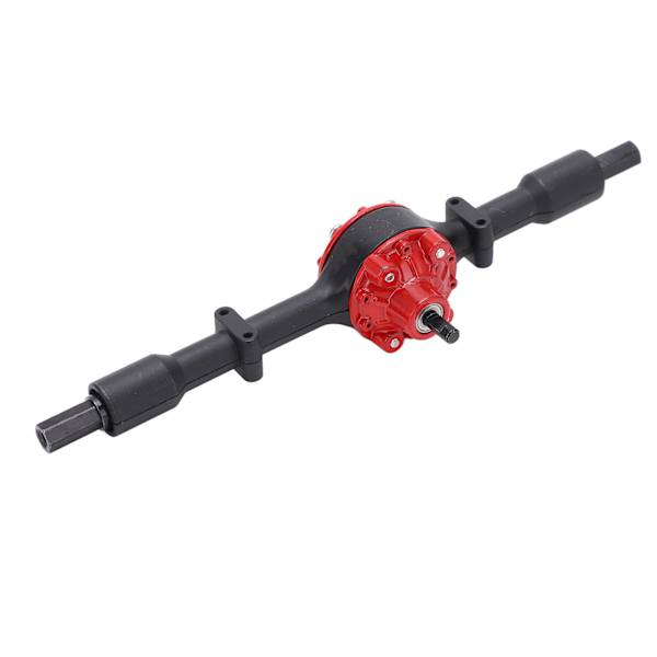 RC-kuorma-auton metalli takap sillan vaihto-osat RC-auton päivitysosia WPL D12Black Red