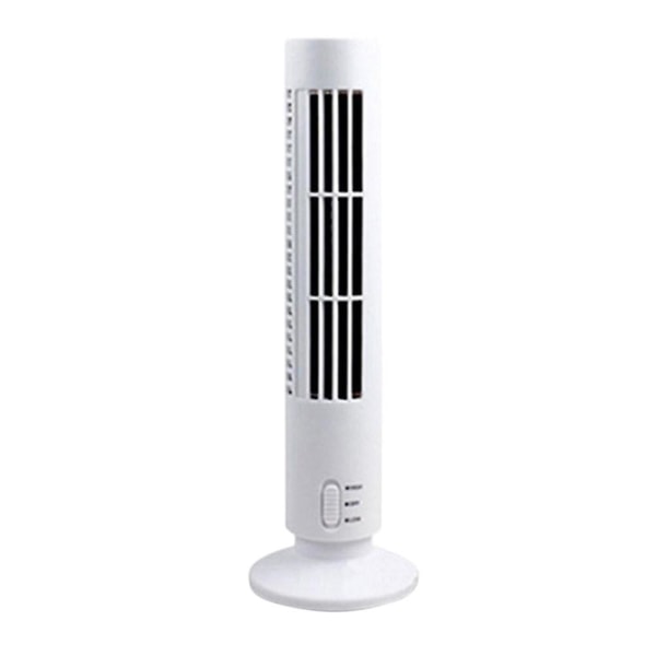 Tower Fläkt Mini Bärbar USB Kylning Luftkonditionering Renare Tower Fläkt (vit)