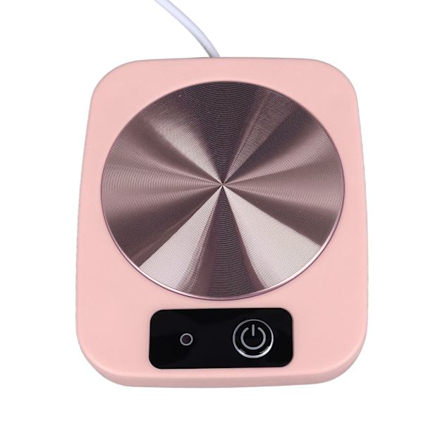 Kaffevärmare Smart konstant temperatur USB-driven bärbar muggvärmare för kontorsresor Hem Rosa