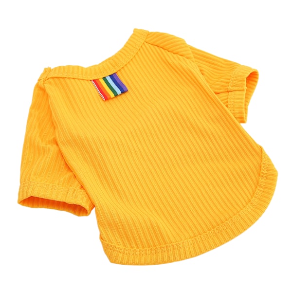 Hundetrøje Is Silke Åndbar Hundekølevest Skjorte Tøj til Små Kæledyr Hund Kat Forår Sommer Orange 2XL