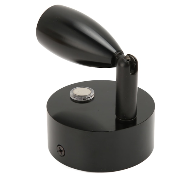 Läslampa för husbil med USB Typ C-port Blå Nattlampa 3-färgsbländande Båtläslampa Polerad yta Touch Switch DC12‑24V Svart