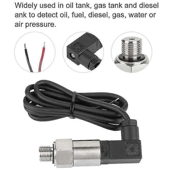 Tryktransmitter Tryksensor Sensor 0-10bar 9-32vdc G1/4 4-20ma 0,5%
