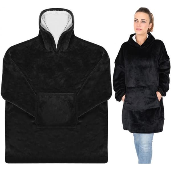 Kosetrøye / Hettegenser Teppe XXL Svart black