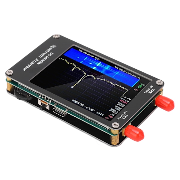 Spectrum Analyzer MF HF VHF UHF Input 4 lägen 2,8 tums pekskärm Bärbar Spectrum Analyzer Signal Generator